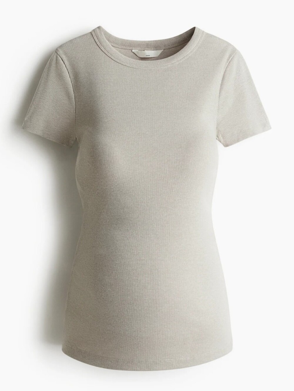 NWOT, H&M • Maternity Ribbed Crewneck T Shirt, Size Small